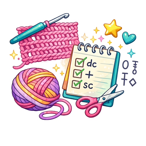 Crochet Stitch Cheat Sheet